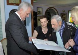 Rencontre entre Fidel Castro et Tomislav Nikolic