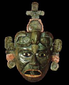 Masque de jade Maya