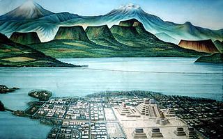 Fresque de Tenochtitlan