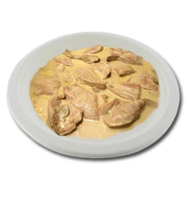 Poulet  la sauce blanche