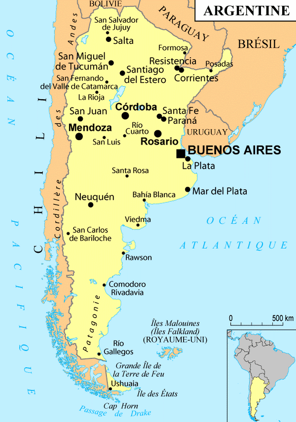 Villes d'Argentine