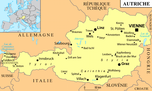 Villes d'Autriche