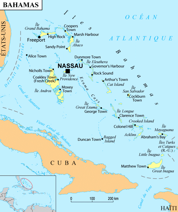Villes des Bahamas