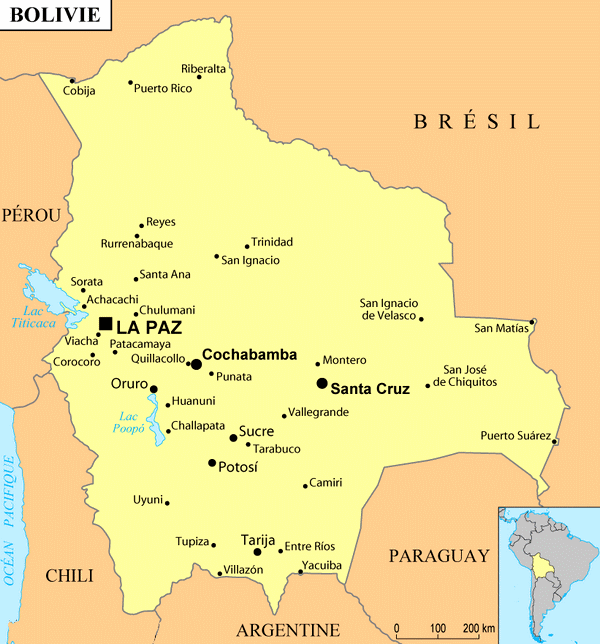 Villes de Bolivie