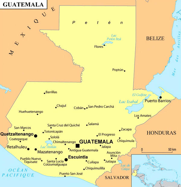 Villes du Guatemala