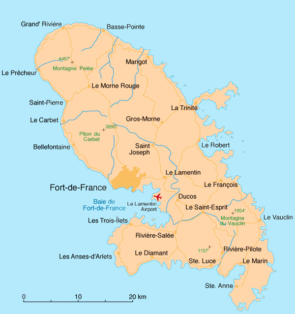 Villes de Martinique