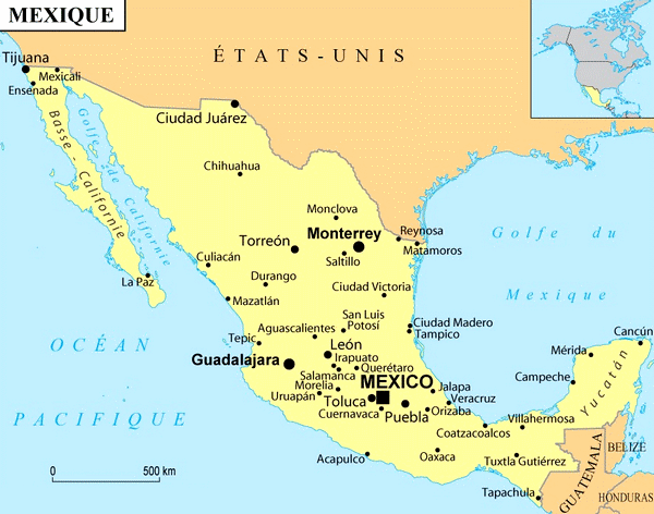 Villes du Mexique