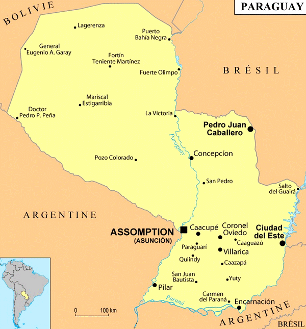 Villes du Paraguay