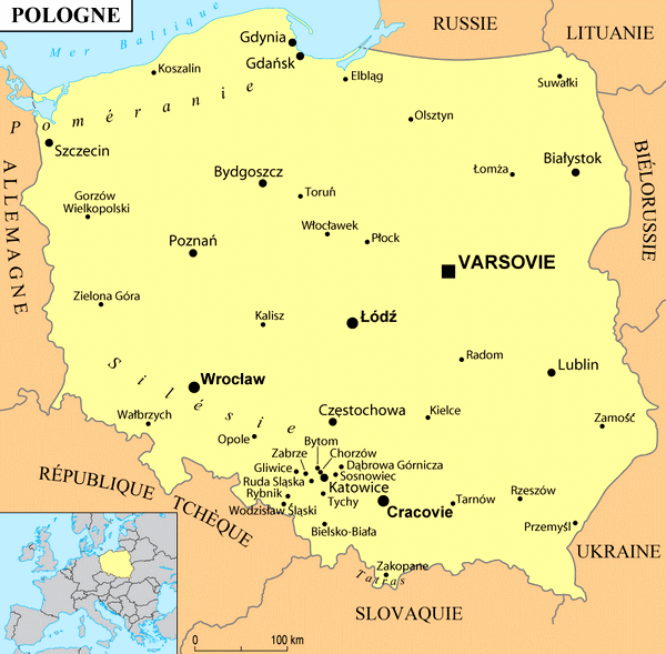 Villes de Pologne