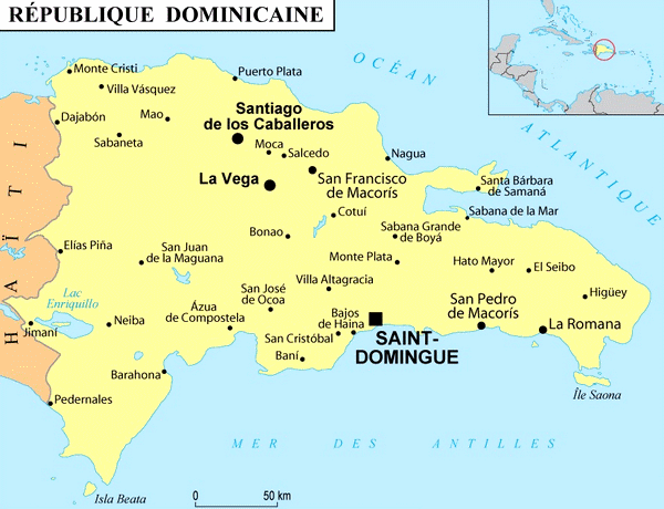 carte republique dominicaine