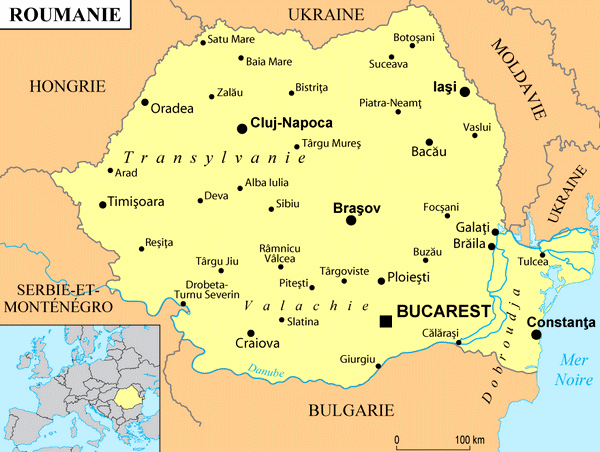 Villes de Roumanie