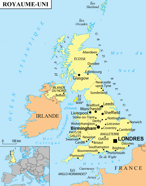 Villes du Royaume-Uni