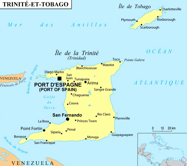 Villes de Trinidad et Tobago