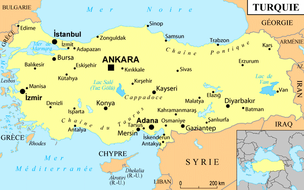 Villes de Turquie