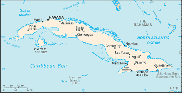 Carte de Cuba - Cliquez pour agrandir la carte