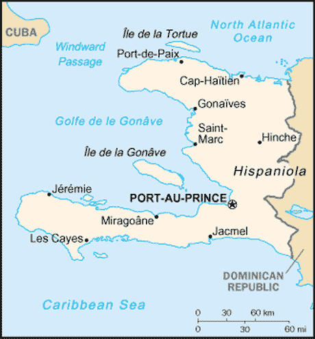 Carte de Haiti