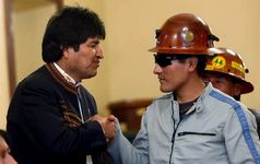 Evo Morales et les ouvriers du gaz