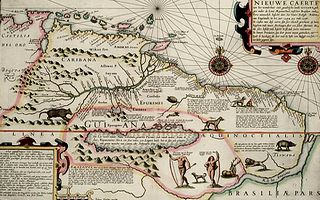 Mapa de Guayana en 1600