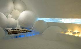 Chambre de l'IceHotel