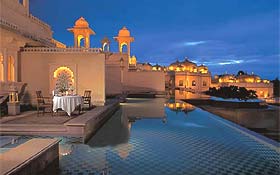 Chambre avec piscine de l'Oberoi Udaivilas