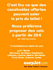 easyJet et les cacahuètes