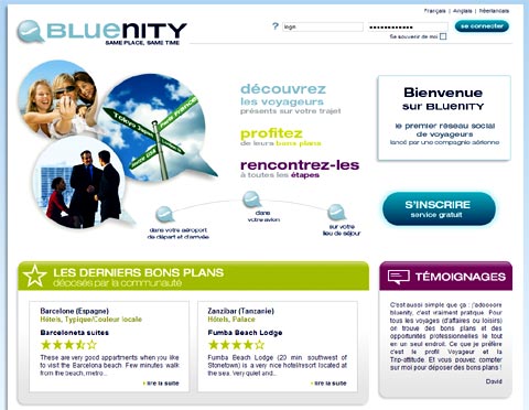 Bluenity, le réseau social d'Air France