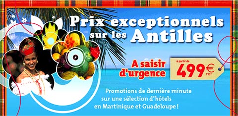 Les Antilles en Promotion avec Nouvelles Frontières