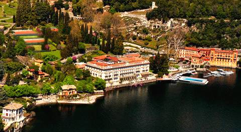 Hôtel Villa d'Este sur le Lac de Côme en Italie