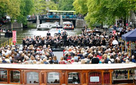 Le Grachtenfestival sur les canaux d'Amsterdam