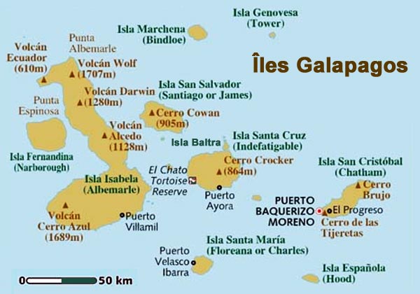 galapagos carte du monde