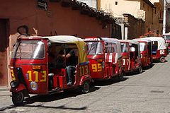 Mototaxis à Chichicastenango