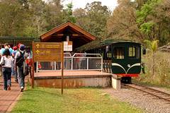 Train à l'entrée du parc national Iguazu