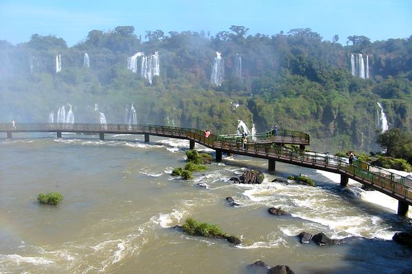 Les passerelles dur Parc National Iguazu