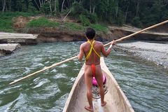 Pirogue sur les rivires du Darin