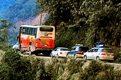 Transport dans les Yungas